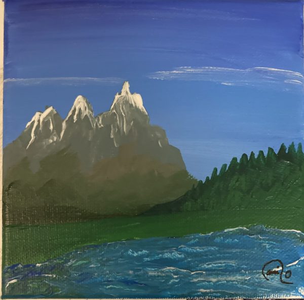 Lac et montagne